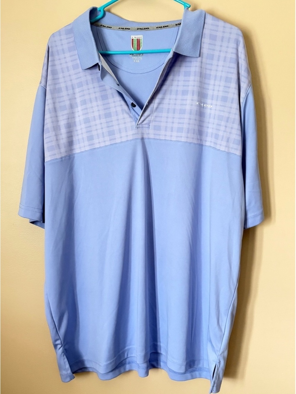 Faldo Claret & Green polo shirt